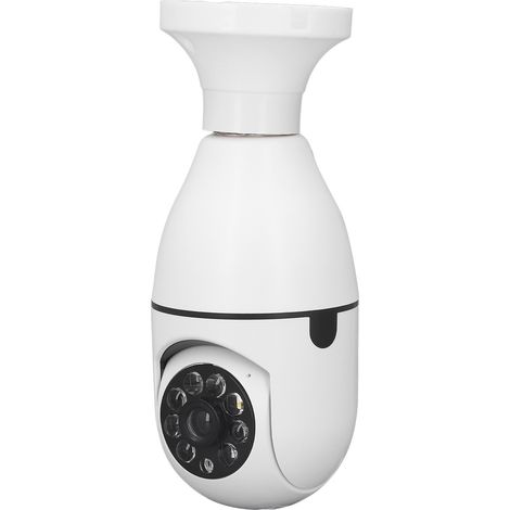 100-W-WLAN-Überwachungskamera, 20 m Nachtsicht, Gegensprechanlage, 360°-Drehung, E27-Sockel, für den Innenbereich, 110–240 V, Heimüberwachung (1/5)