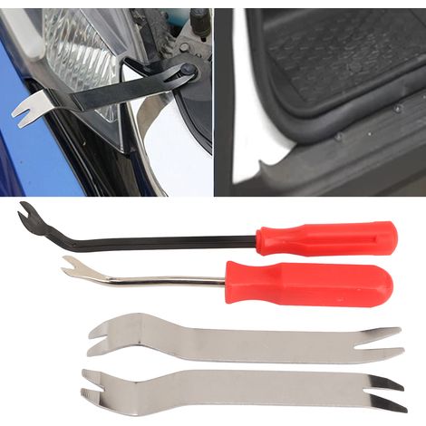 4-teiliges Kfz-Schraubendreher-Set: 10 cm Schraubendreher + 15 cm Schraubendreher + 2 kurze Hebel (1/5)