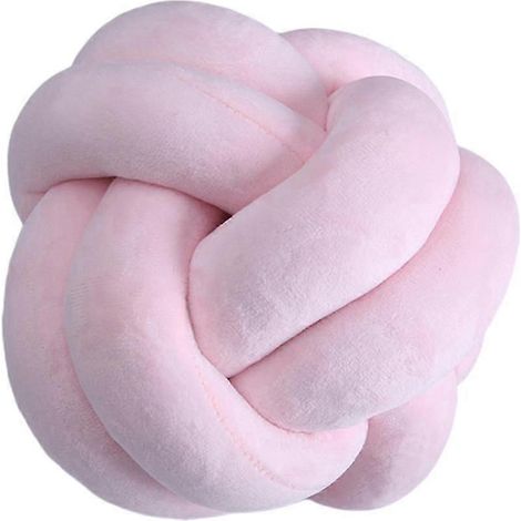 Kissen im nordischen Stil mit Knotenmuster, Dekokissen für Wohnzimmer, Schlafzimmer, Hotel, Grau-Pink 2-18cm (1/5)