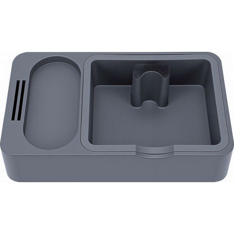 Station de tassage de café multifonctionnelle et détachable pour porte-filtres de 51 mm, 53 mm et 58 mm, grise (1/5)