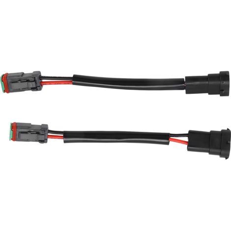 Stück DT-Buchse auf H11-Stecker Kabelbaumadapter, wasserdichter Stecker für LED-Streifen und Arbeitsleuchten (1/5)