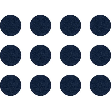 12x Cache vis adhésif autocollant diamètre 40mm protection bouchon trou obturateur meuble table chaise maison, Bleu foncé (1/4)