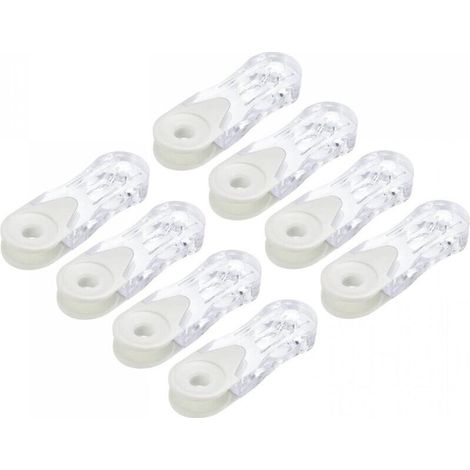 Lot de 8 poids de cordon de store 90 mm pour rideau de fenêtre et volet roulant vertical romain Blanc (1/5)