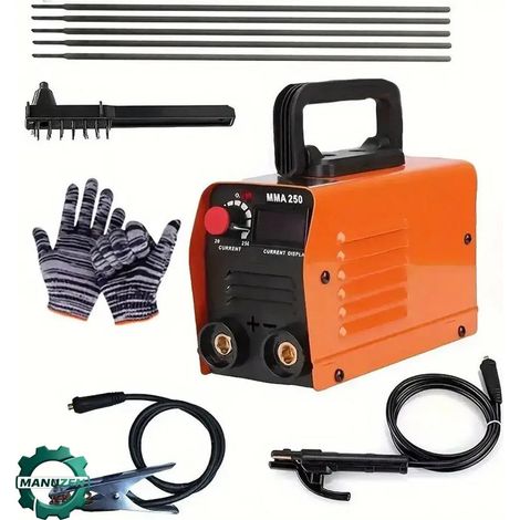 Manuzen Soudeuse MMA 250A Portable Inverseur Machine de Soudage Électrique
