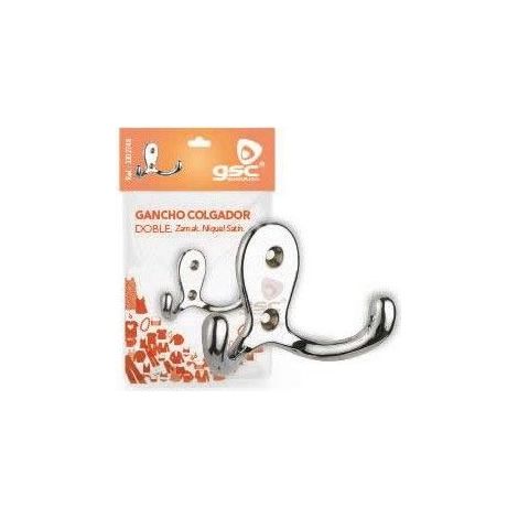 Crochet suspendu Zamack double brillant GSC 003802748