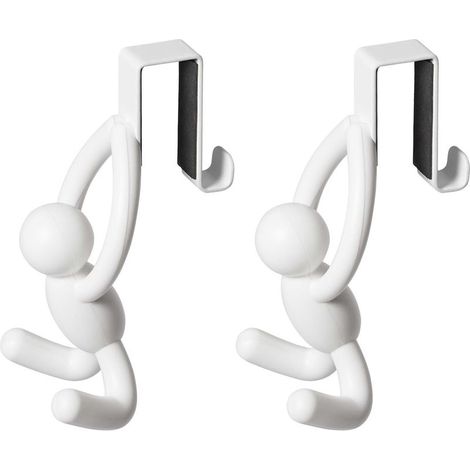 Crochet dessus de placard Buddy (Lot de 2) Blanc (1/10)