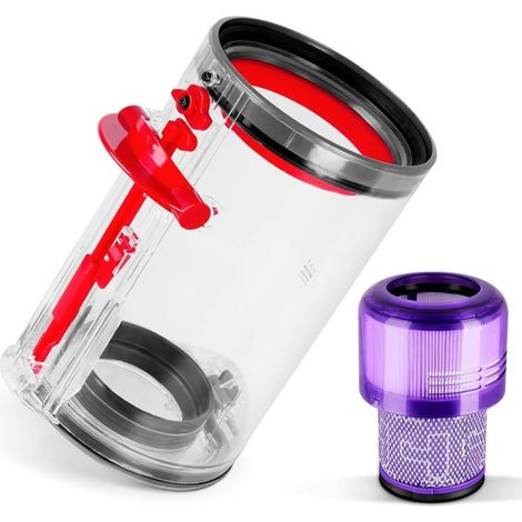 Ersatzstaubbehälter für Dyson V11 V15 Torque Drive Animal Complete V15 Extra V15S Underwater Detect SV22 SV15 SV14 großer Staubsaugerstaubbehälter mit Filter (für V11 Staubfilter)
