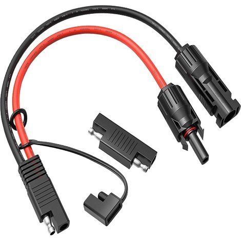 Connecteur Solaire photovoltaïque vers SAE 10 AWG PV Câble pour Panneaux solaires Chargeur de Batterie (Connecteur Solaire photovoltaïque-SAE) (1/5)
