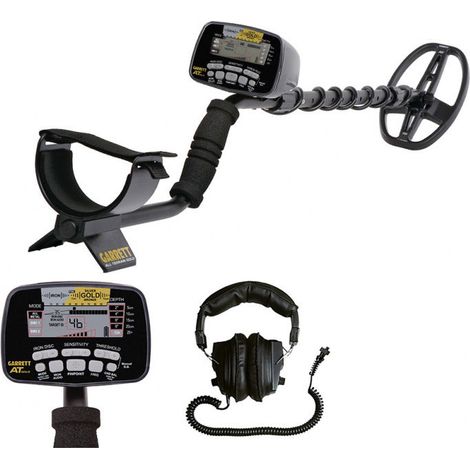 Détecteur de métaux étanche 18 kHz – Spécial pépites d'or – Disque DD 14 x 20 cm – Autonomie 30H – Pour terrains accidentés – Garrett