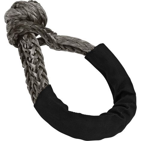 Applicable Manilles Synthétiques Souples, Corde Synthétique à Manille Souple, Corde de Traction pour Voiture, Corde à Manille Synthétique Souple avec Manches Supplémentaires, pour SUV ATV Camion Off-R (1/5)