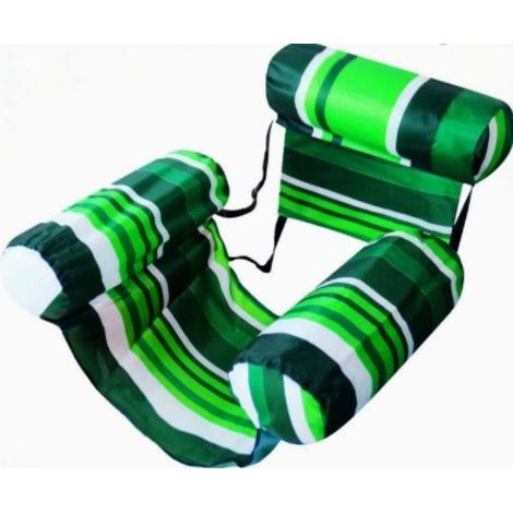 Dieser aufblasbare Sessel ist für Erwachsene geeignet und ideal für Strand und Pool. Inklusive Luftpumpe. 1 Stück, grün. (1/5)