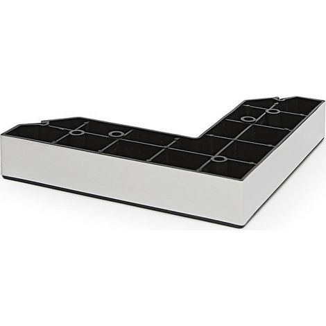 pata escuadra plastico kiana 160x160 h30 cromo no es pintada. recubierta lamina cromo. (1/2)