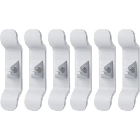 Stück Kabelaufwickler-Organizer-Clips, Kabelhalter, Kabelversteck, Kabelaufwickler für Küchengeräte wie Standmixer, 6 Stück weiß
