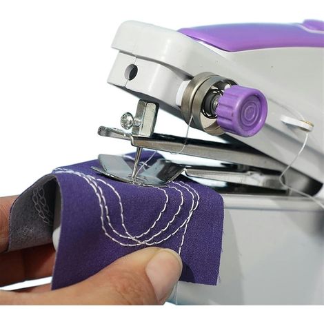 Mini machine à coudre portable pour débutants, machine à coudre électrique sans fil pour vêtements, rideaux, maison et voyages (1/4)
