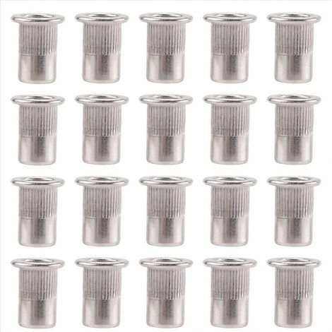 20 écrous à sertir en acier inoxydable 304, insert M6x15 mm (1/5)