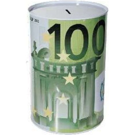 Salvadanaio In Metallo Banconota 100 Euro Xxl X1