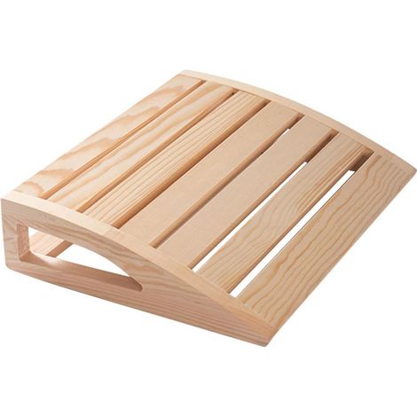 Appui-tête Sauna - Bois Massif - 38 x 31 x 7 cm - Pour Sauna et Hammam - 1 Pièce