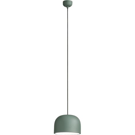 Sospensione Nordica Yelmo Metallo Verde Bianco 1 Luce E27 Ip20 (1/2)
