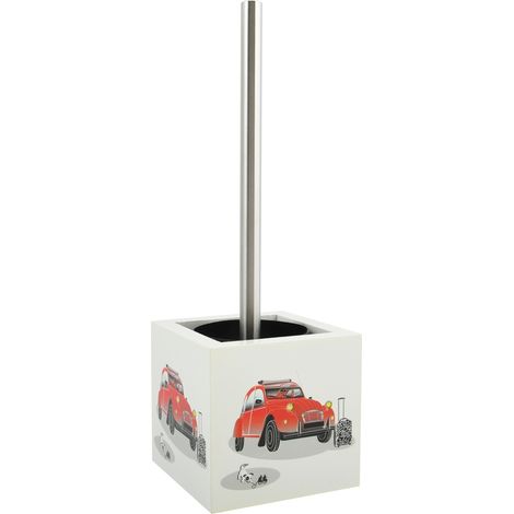 Brosse Wc avec support MDF & Inox Voiture 2CV MSV