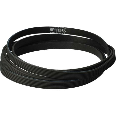 vhbw Drive Belt compatible with Whirlpool Sole 2003, Sole 2002 Tumble Dryer - 196.5 cm, Black