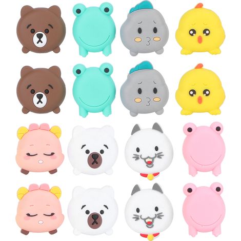 16 pièces Protège-murs Adhésifs en Silicone Antichoc pour Poignées de Porte