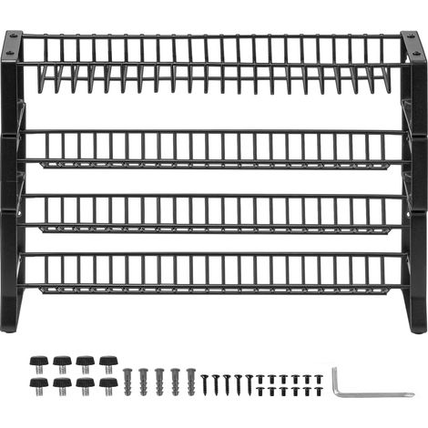Mophorn Organizzatore a cremagliera per spezie staccabile per armadio, Contenitore per condimenti impilabile a 4 livelli, Organizzatore di barattoli per spezie da cucina, 15,8x10,7 pollici