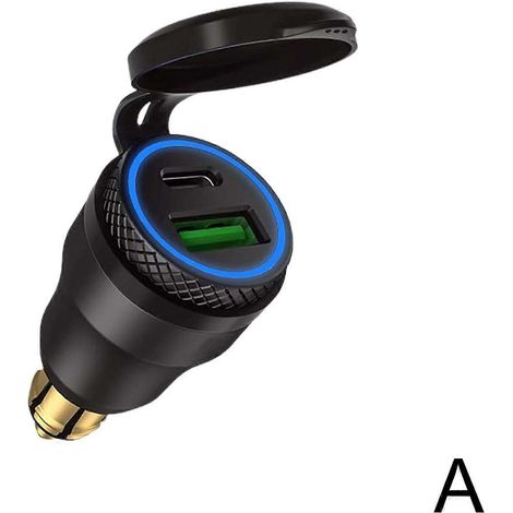 Chargeur USB 30W PD type-c QC 3.0, adaptateur de charge rapide étanche pour prises DIN Hella, motos BMW et Ducati