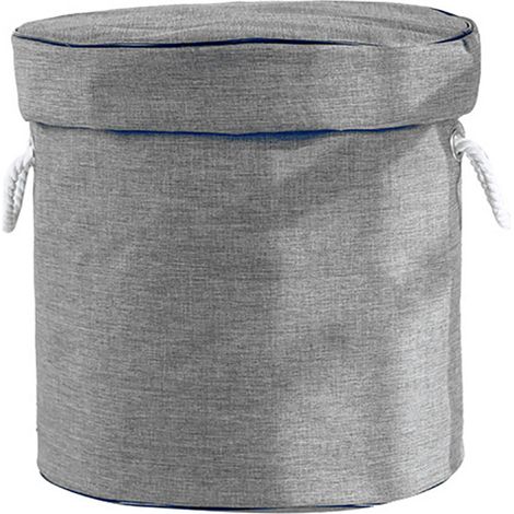 Grand panier de rangement pour jouets en tissu gris, tapis de jeu pour enfants, sac organisateur de jouets pour garçons et filles, grande taille (1/5)