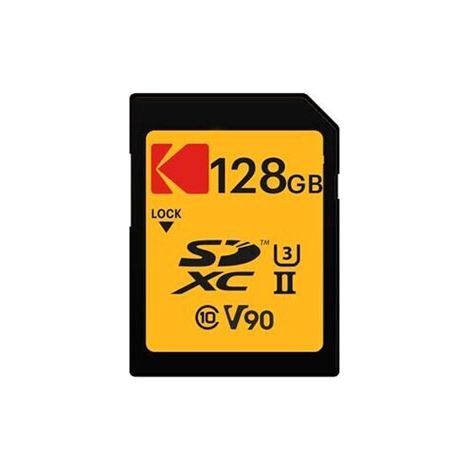 Tarjeta Kodak 128GB UHS-II U3 V90 Ultra Pro