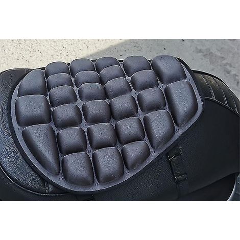 Coussin de siège en gel durable avec protection solaire pour moto, coussin de siège de moto gris (1/4)