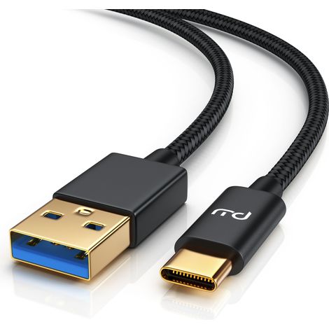 Primewire USB-C 3.1 Kabel, USB Typ C zu Typ A, Datenkabel, Ladekabel, Nylonmantel, bidirektional, Geschirmt - 0,5m (1/4)