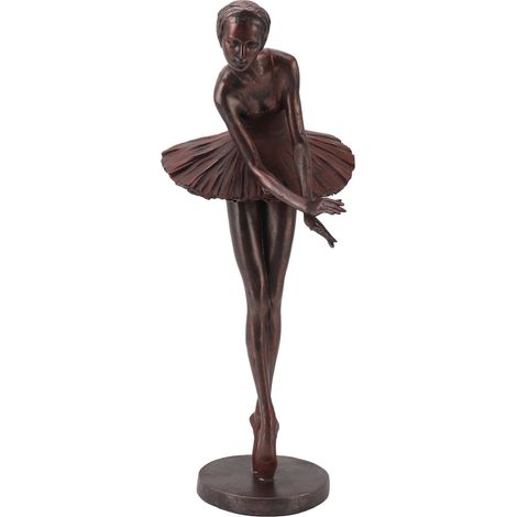 Exquisite Balletttänzerin aus Kunstharz, ideal zur Dekoration
