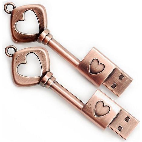 Clé USB en métal « The Key To Love » - 8 Go, 16 Go, 32 Go, 64 Go, 128 Go - FFY (1/3)