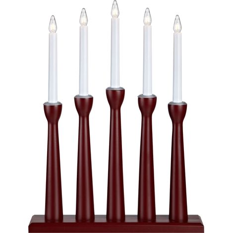 Bougeoir Noël 5xE10 3W rouge Markslöjd - Måseskär (1/3)
