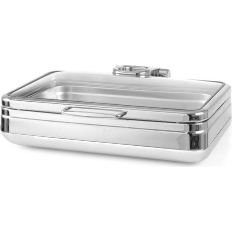 Chafing dish de luxe avec couvercle en verre GN 1/1 - Finedine (1/5)