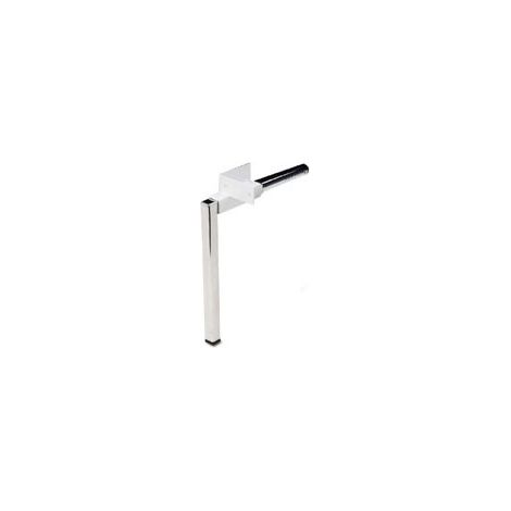Pied de lit escamotable – Acier blanc chromé – Hauteur 250 mm – Vendu par paire – Pour lit abattant – Gilardi (1/2)