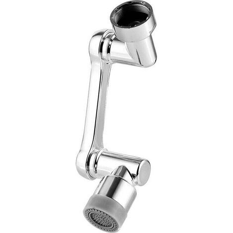 Prolunga per rubinetto antispruzzo girevole 1080 con filtro e ugello a spruzzo orientabile per cucina. (1/4)