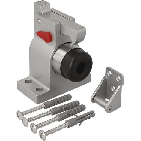 Massiver Türfeststeller Feststellhaken Aluminiumguss Bodentürstopper Türpuffer (1/3)