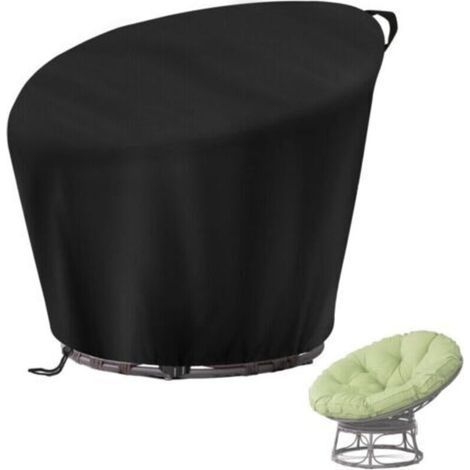 Housse de protection pour fauteuil papasan, en rotin, imperméable, coupe-vent et résistante, pour fauteuil suspendu - 119 x 89/46 cm