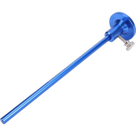 Jauge traçage roue alliage aluminium pointe à tracer menuiserie mortaise traçage parallèle bouton moleté grad mm pouces bleu 224x45x8mm 1 tige 1 base (1/5)