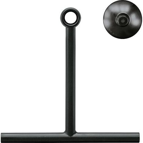 Raclette de douche Lindo, noir 220 x 230 x 30 mm (1/4)