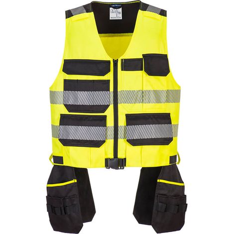 Werkzeugweste Pw3 Klasse 1 Farbe: Gelb/Schwarz Größe S - Portwest