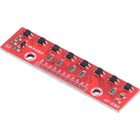 Module de suivi, capteur de détection infrarouge 8 canaux, carte de circuit imprimé 8 bits, détecteur de chasse (1/5)