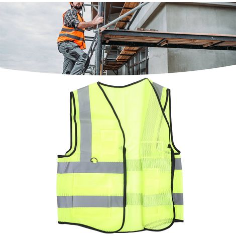 Gilets réfléchissants, gilets de sécurité réfléchissants, vêtements de cyclisme réfléchissants, coutures de sécurité respirantes, vêtements réfléchissants pour la circulation nocturne (1/5)