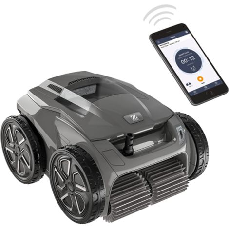 Robot piscine électrique Zodiac Alpha – Nettoyage fond, parois et ligne d'eau – Aspiration cyclonique – Connectivité Wi-Fi – Autonomie 2h (1/10)
