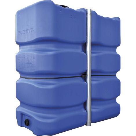 Sodise – Cuve de récupération d'eau de pluie 2000 L – PEHD résistant aux UV – Sortie basse pour installation facile – 1850x790x1650 mm