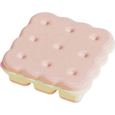 Bac à glaçons pour congélateur avec couvercle, récipient en forme de , avec couvercle et souple, plateau réutilisable en silicone pour cocktail, café, lait, boissons, vin, réfrigérateur (1/5)