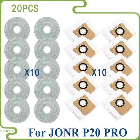 Pour P20 PRO Aspirateur de remplacement Accessoires Serpillière Cloth Pads Dust Bags Accessoires (1/5)