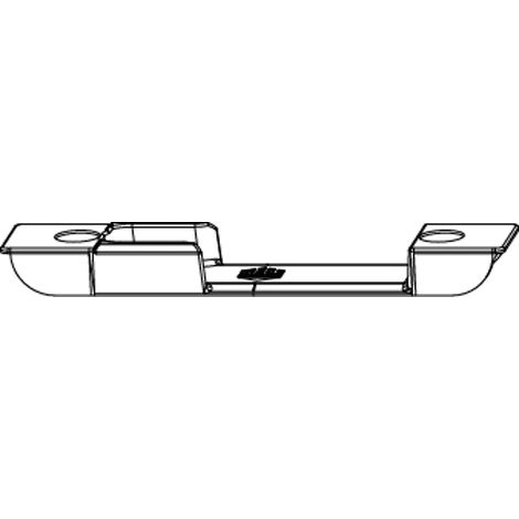 MACO Schließteil, Falzluft 4 mm, Versatz 9 mm, universal, silber (30545) (1/2)