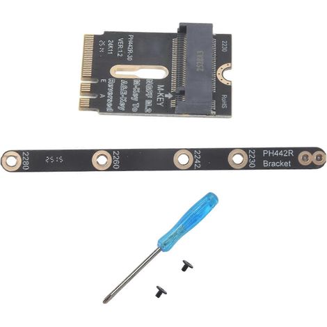 M.2 Wi-Fi-Adapter auf NVMe SSD PCIe 4.0 auf M.2 NGFF Key A+E, Wi-Fi-Erweiterungskarte für Wi-Fi/WWAN/LTE-Modul (1/5)